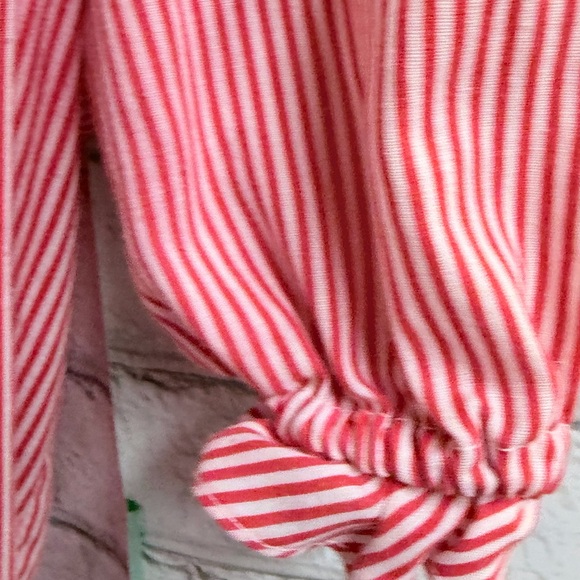 Vintage RARE Candy Striped Red Ruffle-Trim Button-Front Blouse 70’s-80’s - Picture 5 of 7